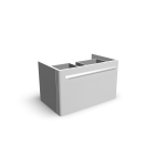 myDay Waschtischunterschrank 680x405x410 mm, Korpus/Front: Weiß Hochglanz für die 3D Raumplanung