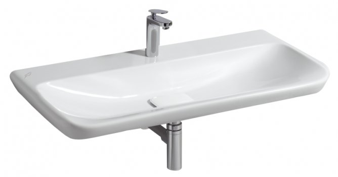 myDay Wash basin 1000x480 mm, without overflow by Keramag Design