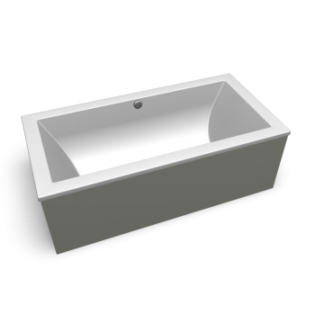 Preciosa 2 bath tub 1905 x 905, greige by Keramag Design