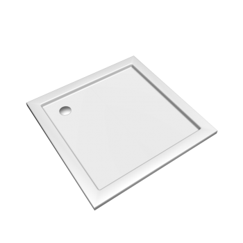Preciosa 2 quadratic shower tub 1000 x 1000, white by Keramag Design