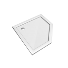 Preciosa 2 pentagonal shower tub 1000 x 1000, white for your 3d room design