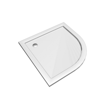 Preciosa 2 quarter-circle shower tub 1000 x 1000, white by Keramag Design