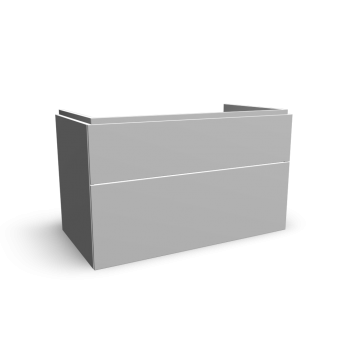 Xeno2 vanity unit 900mm/ 2 drawers,white by Keramag Design
