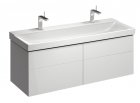 Xeno2 wash basin 1400x480mm w/out t.h./w/out o.f by Keramag Design