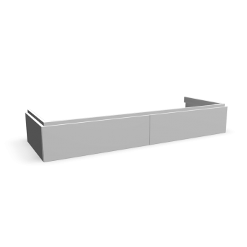 Xeno2 WTU 1400x220mm/ 2 Schubladen, Weiß von Keramag Design