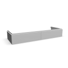 Xeno2 WTU 1400x220mm/ 2 Schubladen, Weiß für die 3D Raumplanung