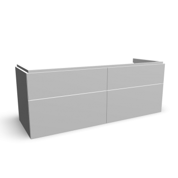 Xeno2 WTU 1400x530mm/ 4 Schubladen, Weiß von Keramag Design