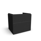 Xeno2 WTU 600x530mm/ 2 Schubladen, Grau für die 3D Raumplanung