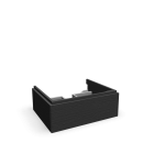 Xeno2 WTU 600x220mm/ 1 Schublade, Weiss für die 3D Raumplanung