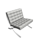Barcelona chair for your 3d room design
