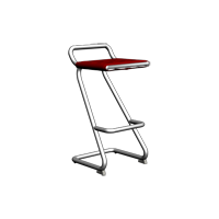 Free bar stool by Kristalia