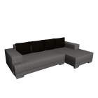 L-Form Couch mit Strukturstoffbezug für die 3D Raumplanung