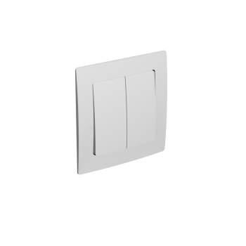 Light switch with 2 buttons