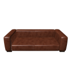 Leather sofa , seats 3/4 JOHN by Maisons du Monde
