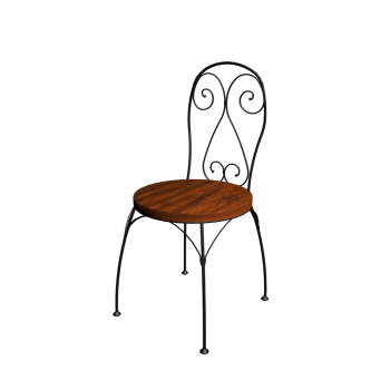 Heart-shaped chair LUBÉRON by Maisons du Monde