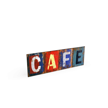 Metallplatte Café Used von Maisons du Monde