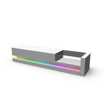 Lowboard Shot with RGB LED-Light on by MÖBILIA