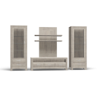 Set Serchio Glas cabinet and Lowboard by MÖBILIA