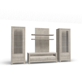 Set Serchio Glas cabinet and Lowboard by MÖBILIA