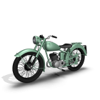 Motorcycle for your 3d room design