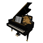 Piano for your 3d room design