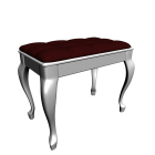 Piano bench for your 3d room design
