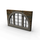 Round arched window for your 3d room design