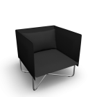 Groove armchair for your 3d room design