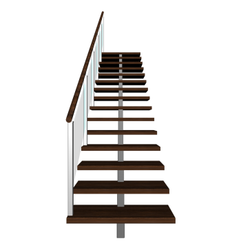 Stairs left handrail