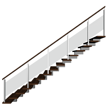 Stairs right handrail