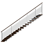 Stairs right handrail