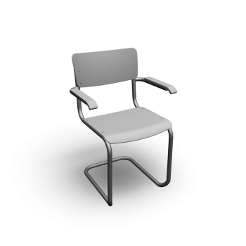 Thonet S 43 with armrests by Thonet