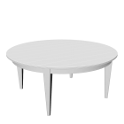 Tisch in weiß for your 3d room design