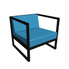Lounge Sessel Casablanca für die 3D Raumplanung