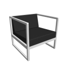 Lounge Sessel Casablanca für die 3D Raumplanung