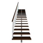 Treppe einläufig