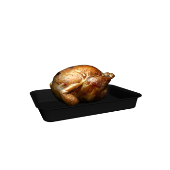 Turkey on baking tray