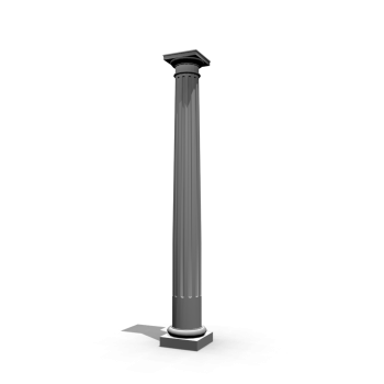 C - fluted tuscan column