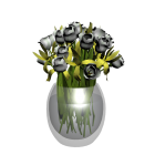 Vase with tulips for your 3d room design