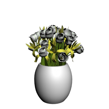 Vase with tulips