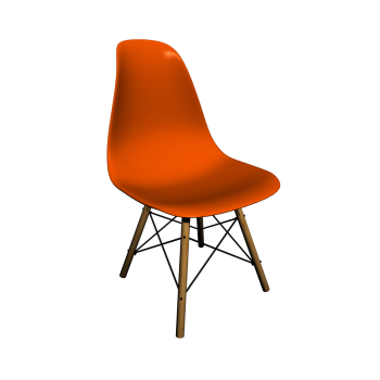 Eames Plastic Side Chair DSW by Vitra
