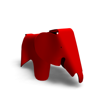 Eames Elephant classic red von Vitra