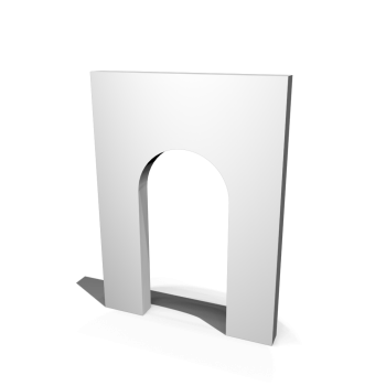 Wall element with opening