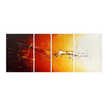 Fiery Splash 170 x 70 cm Leinwandbild von WandbilderXXL