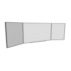 Wandtafel mit zwei Flügeln für die 3D Raumplanung