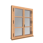 Double-glazed window for your 3d room design