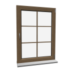 window with glazing bar for your 3d room design
