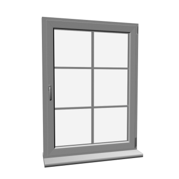 Window with glazing bar