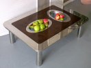 Table in Walnut and Stainless Steel     © Lee J. Rowland