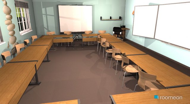 Raumgestaltung Klassenzimmer04 in der Kategorie Arbeitszimmer